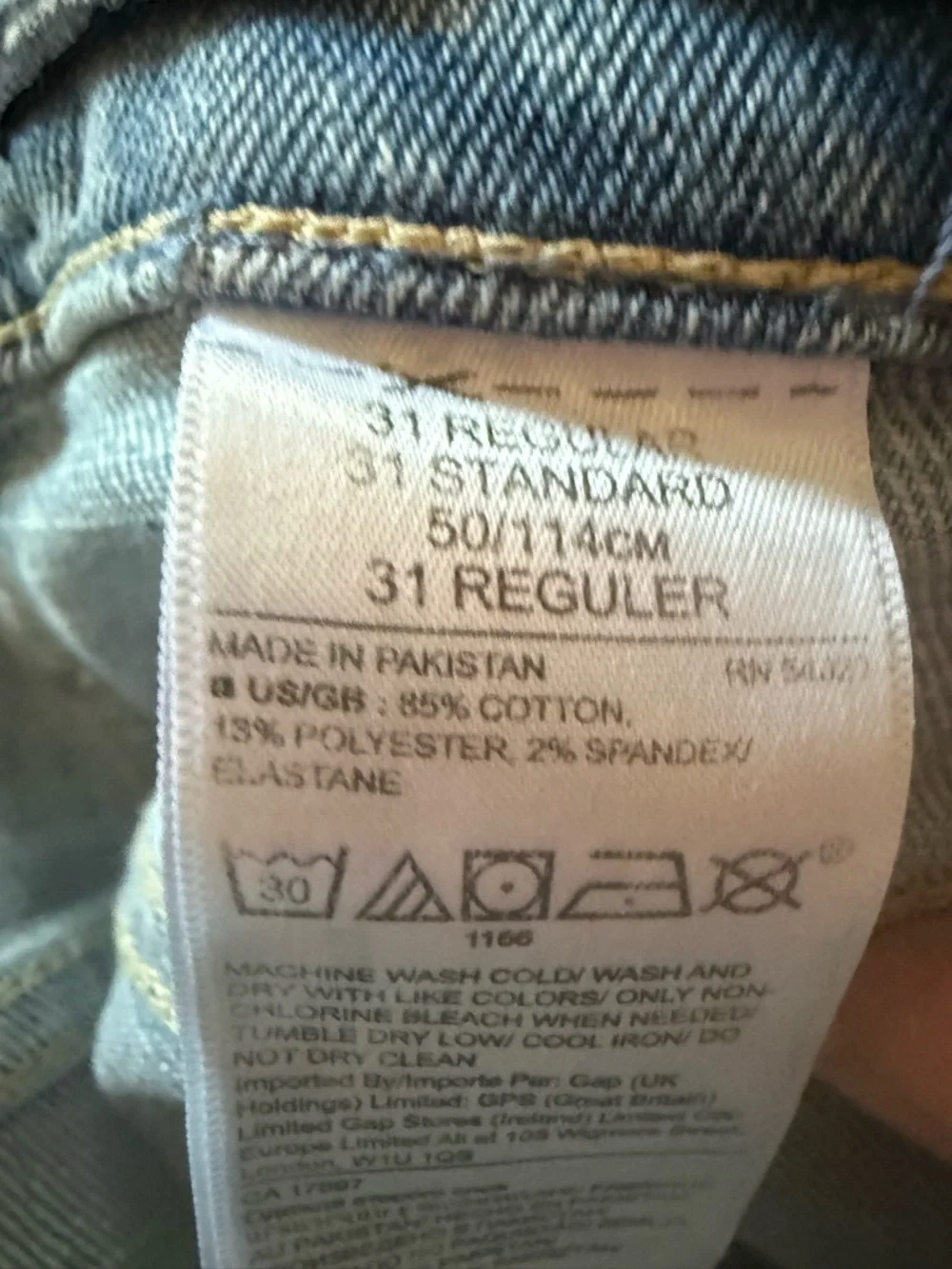 Banana Republic Light Blue Wide-Leg Jeans with removable tie belt size 31 NWT - Picture 10 of 10
